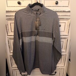 Travis Mathew grey adult men’s XL Quarter-Zip Pullover